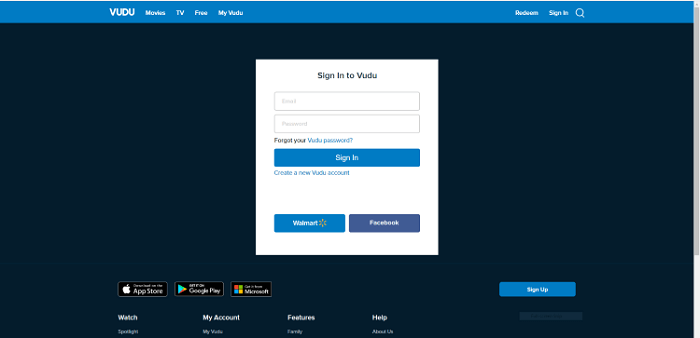 Sign-in-vudu