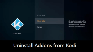 how to uninstall kodi from firestick