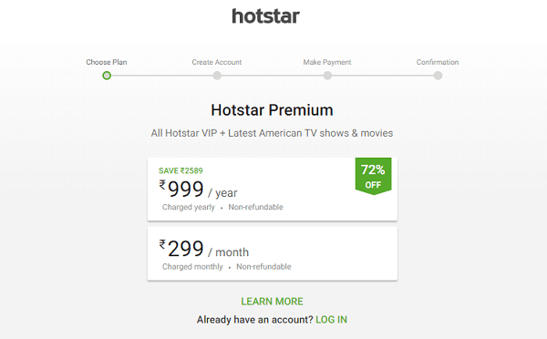 what is the cost of hotstar premium in usa