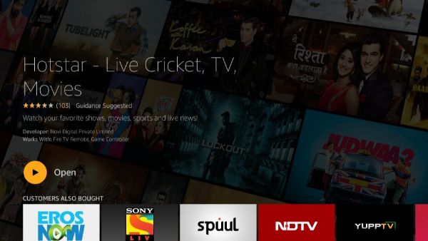 Open-Hotstar-Firestick-app