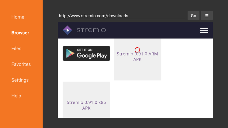 install stremio on firestick