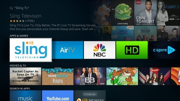 sling tv app for windows 8