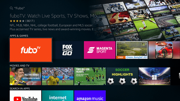 fubotv firestick install jeux