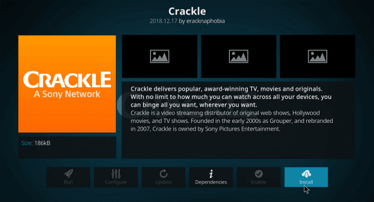 how to install crackle on firestick