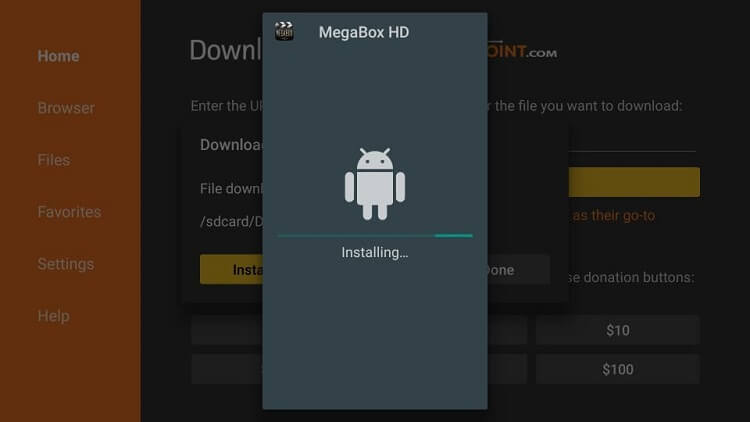 Install-megabox-using-downloader-step16