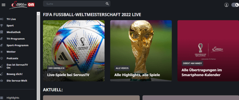 servus-tv-wesbite