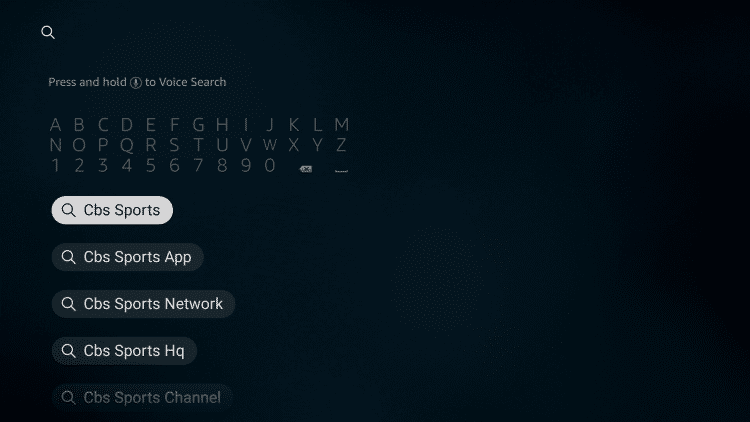 watch-cbs-sports-with-amazon-firestick-step-4