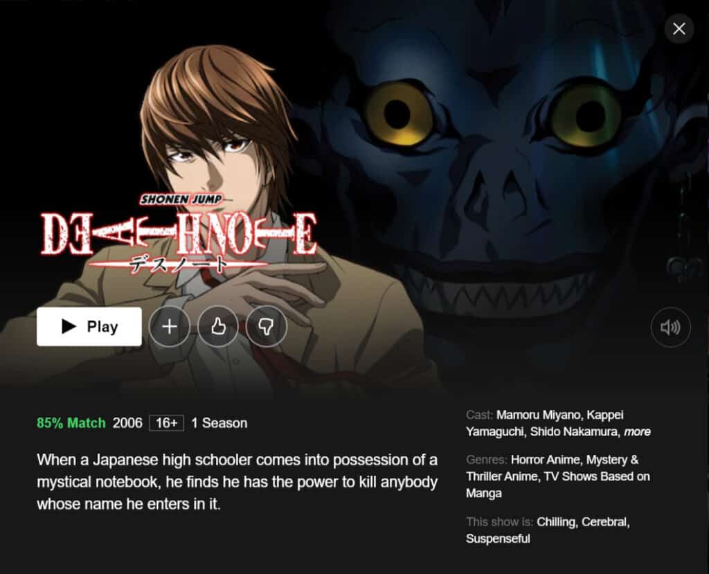 Watch Death Note Streaming Online