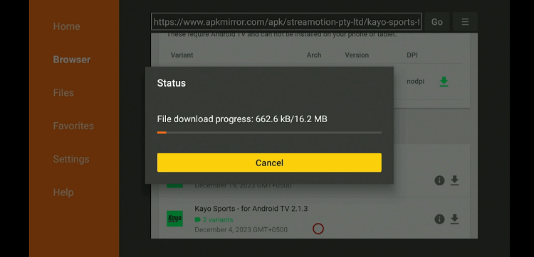 Install-Kayo-Sports-on-FireStick-using-downloader-app-24