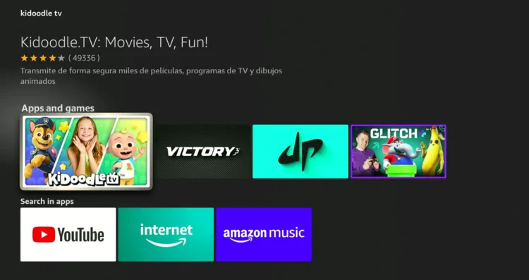 install-and-watch-kidoodle-tv-on-firestick-using-amazon-appstore-3