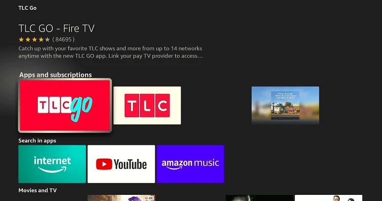 install-and-use-TLC-app-on-firestick-using-amazon-appstore-5