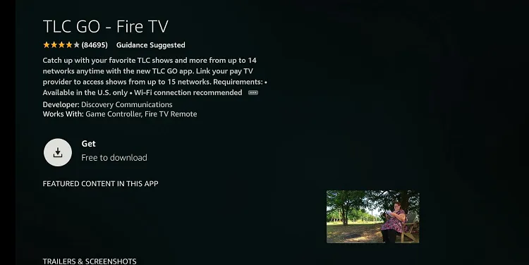 install-and-use-TLC-app-on-firestick-using-amazon-appstore-6
