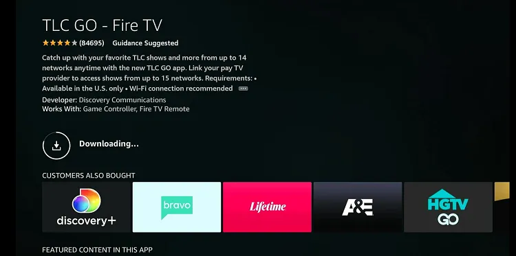 install-and-use-TLC-app-on-firestick-using-amazon-appstore-7