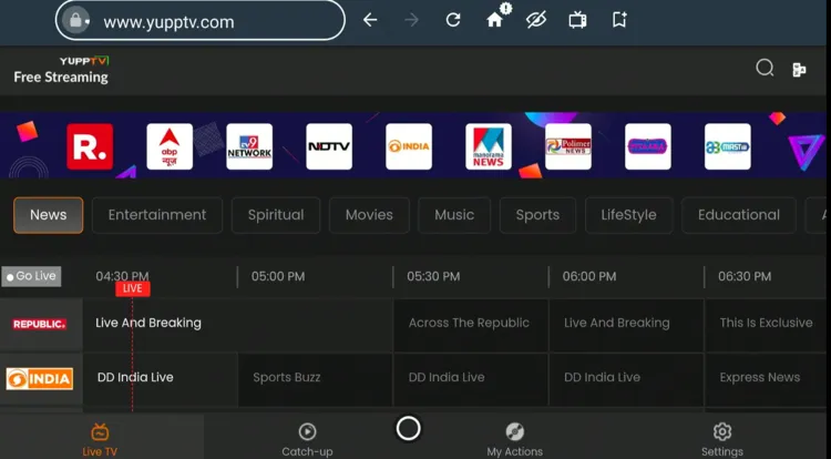 watch-yupp-tv-on-firestick-using-amazon-silk-browser-13