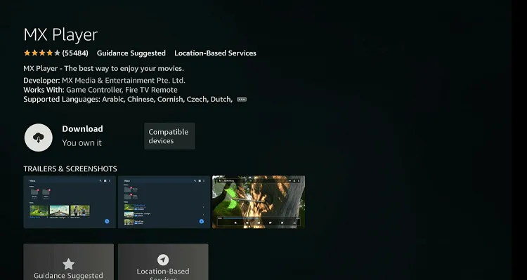 install-mx-player-on-firestick-using-amazon-appstore-4