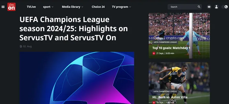 Watch-Champions-League-highlights-on-FireStick-Servus-TV