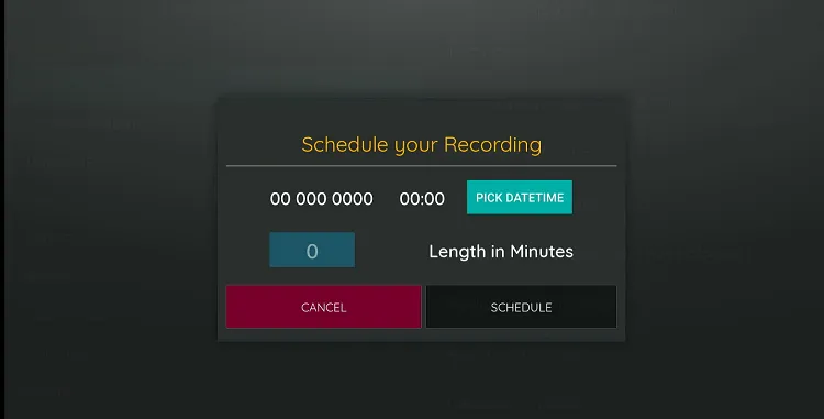 Record Live TV