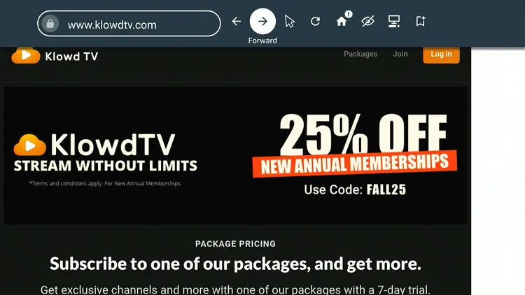 watch-KlowdTV-on-Firestick-Browser-13