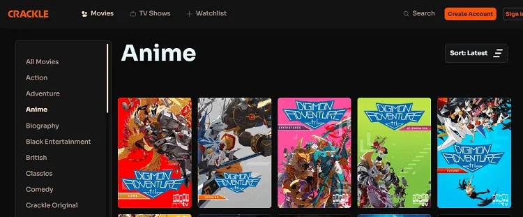 best-anime-apps-on-firestick-Crackle