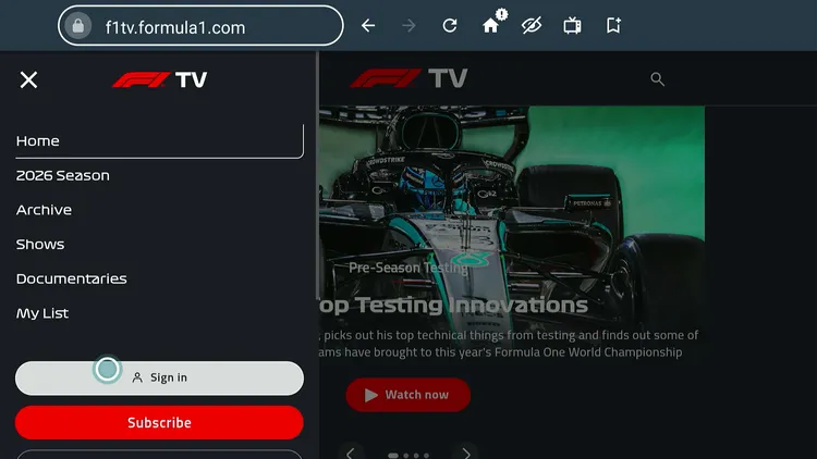 watch-F1-TV-on-firestick-using-browser-14